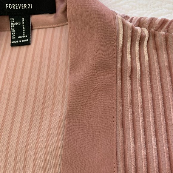 Brown/Pink Fancy Kimono, Lace, Size Small - Picture 6 of 9